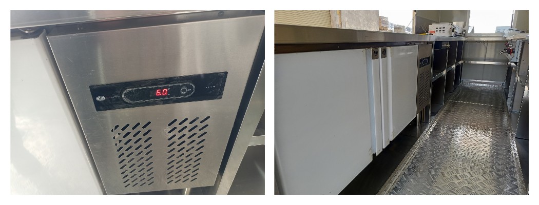 Mobile BBQ Trailer with Food Trailer Fridge